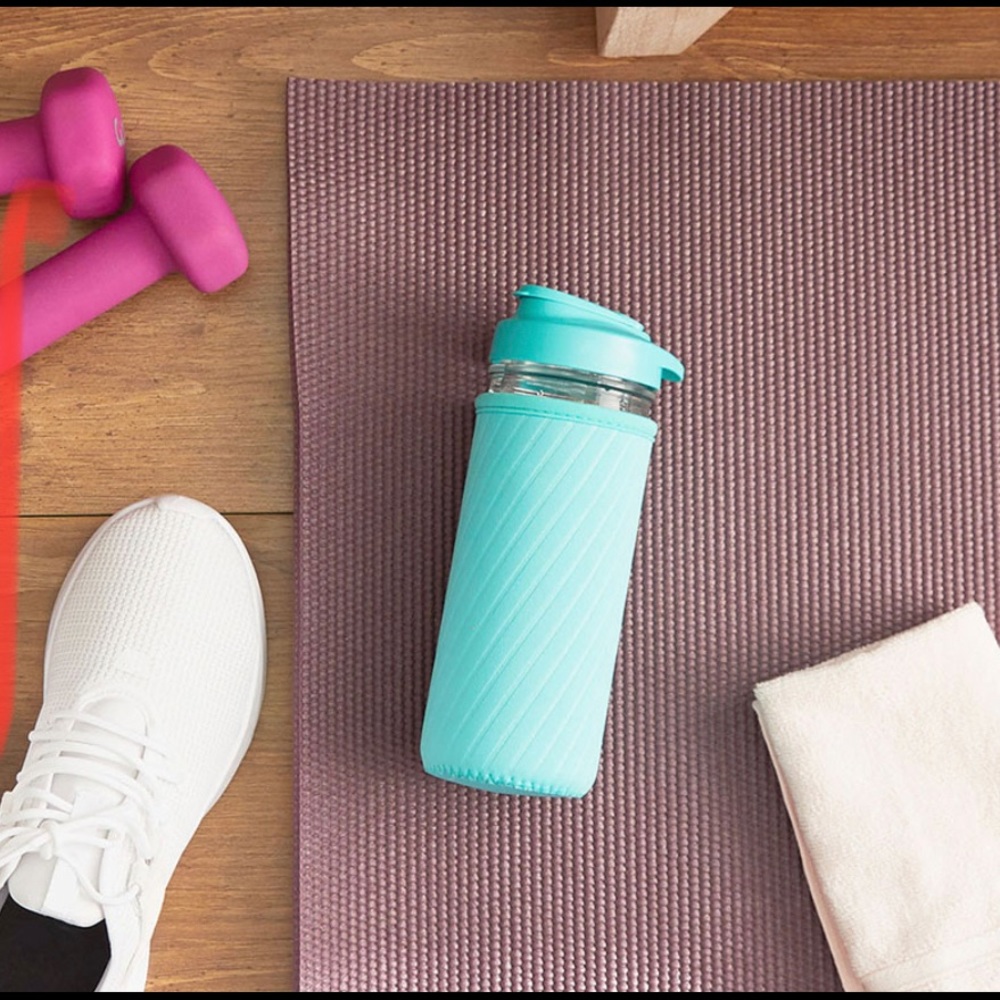 NIB Masontops Glass water bottle